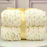 Handmade Thick Wool Woven Blanket in Various Colors