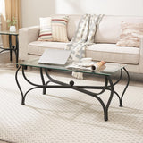 3-Piece Tempered Glass Coffee Table Set