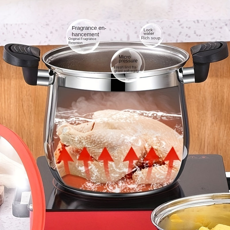 304 Stainless Steel Multi-Functional Non-Stick Pressure Cooker Pot with Lid Julia M LifeStyles