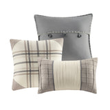 Hearthline Herringbone Seven-Piece Queen Comforter Set