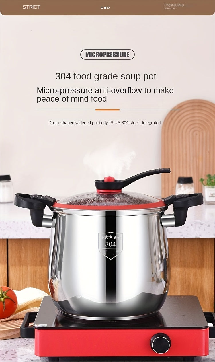 304 Stainless Steel Multi-Functional Non-Stick Pressure Cooker Pot with Lid Julia M LifeStyles
