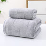 Wide Stripe Dark Stripe Coral Velvet Printing Towels Suit