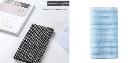 Luxurious Double-Sided Bamboo Fiber Bath Towel – Elegant Plaid & Striped Styles