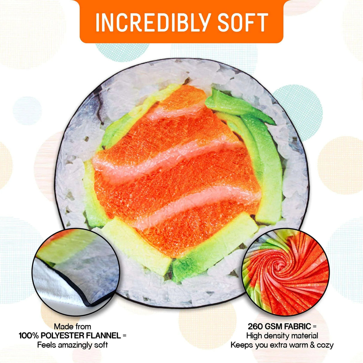 Deliciously Fruity Foodie Throw Blanket - Julia M LifeStyles