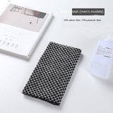 Luxurious Double-Sided Bamboo Fiber Bath Towel – Elegant Plaid & Striped Styles