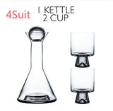 European-Style Crystal Glass Electroplating Rose Gold Water Jug American Decanter Wine Set - Julia M LifeStyles