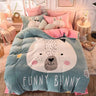 Double-Sided Flannel Fleece Bedding Set - Julia M LifeStyles