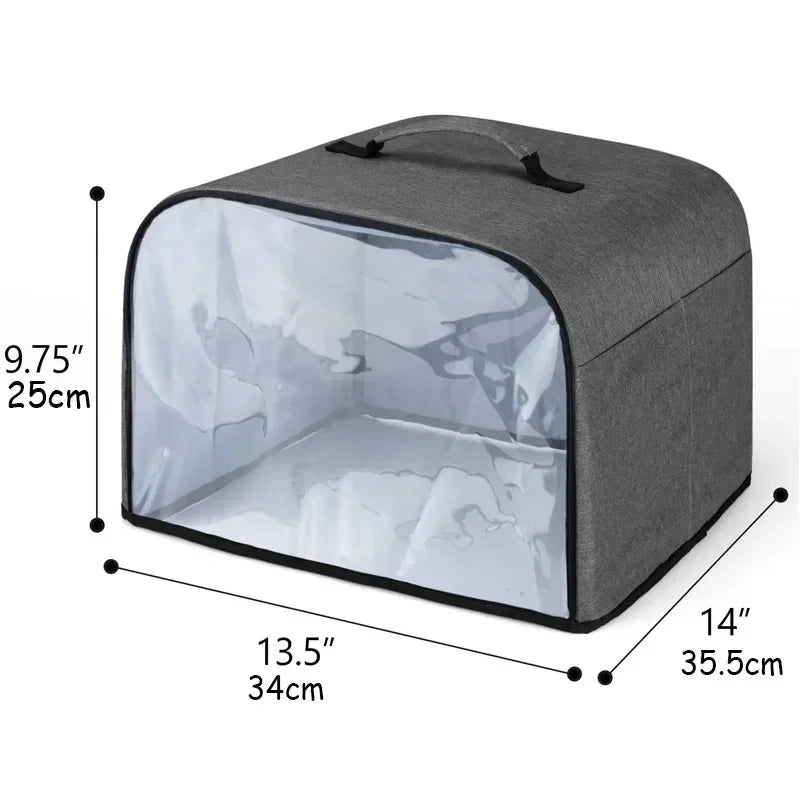 Durable Kitchen Dust Cap With Storage Pockets Air Fryer Hood For Household Bread Baking Toaster Cover - Julia M LifeStyles