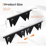 Premium 304 Stainless Steel Retractable Stove Gap Cover – Sleek Black Pair