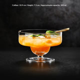 Elegant Glass Stemware for Coffee, Fruit Tea, and Beverages