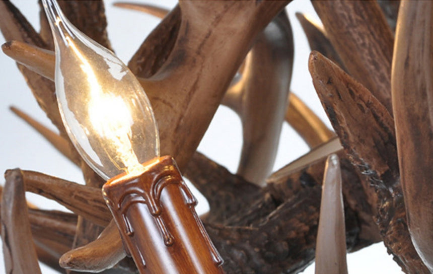 Nordic Retro Antlers Chandelier: A Touch of Elegance