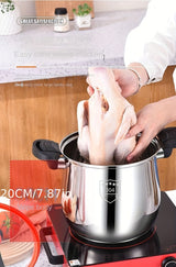 304 Stainless Steel Multi-Functional Non-Stick Pressure Cooker Pot with Lid Julia M LifeStyles