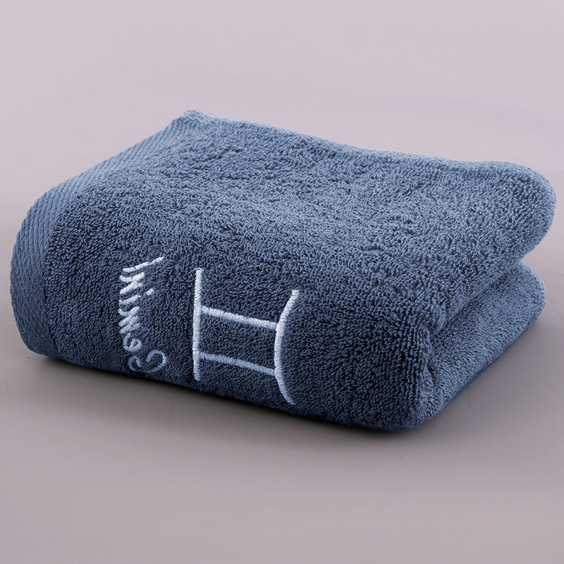 Constellation Bath Towel - Plus-sized Thick Absorbent Embroidery Face Washing