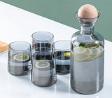 Eco-Friendly Glass Drinkware Set with Stylish Bottle & 4 Cups - Julia M LifeStyles
