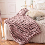 Nordic Thick Wool Hand-Woven Luxury Blanket
