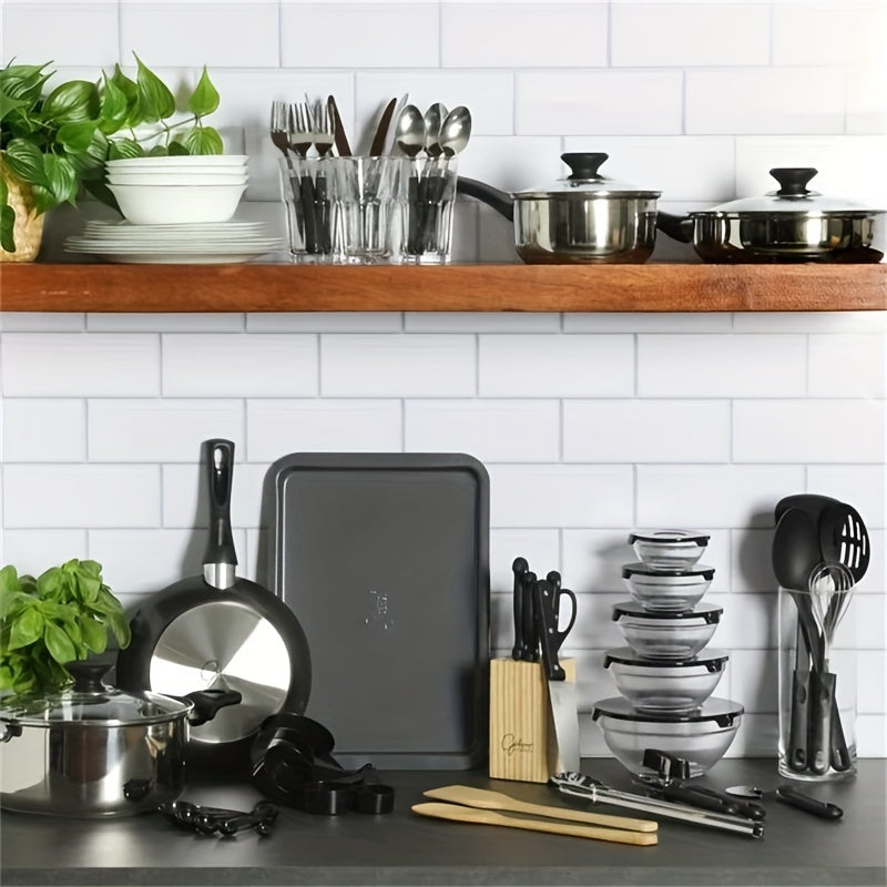 71-Piece Stainless Steel Cookware and Tableware Set