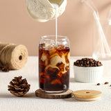 Elegant 6-Piece Glass Set with Lids and Straws for Juice, Tea, and Milk Julia M LifeStyles