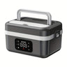 Wireless Electric Insulated Lunch Box - Built-in 8000mAh Battery, 60W Heating Lunch Box 33.81oz Stainless Steel Portable Food Heater, Can Be Used As A Power Bank To Charge Mobile Phones, Suitable For Travel, Cars, Truck Drive Julia M LifeStyles