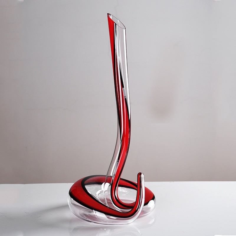 High-grade Crystal Snake-shaped Wine Decanter