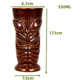 Exotic Tiki Ceramic Cocktail Glass 🍹 - Julia M LifeStyles