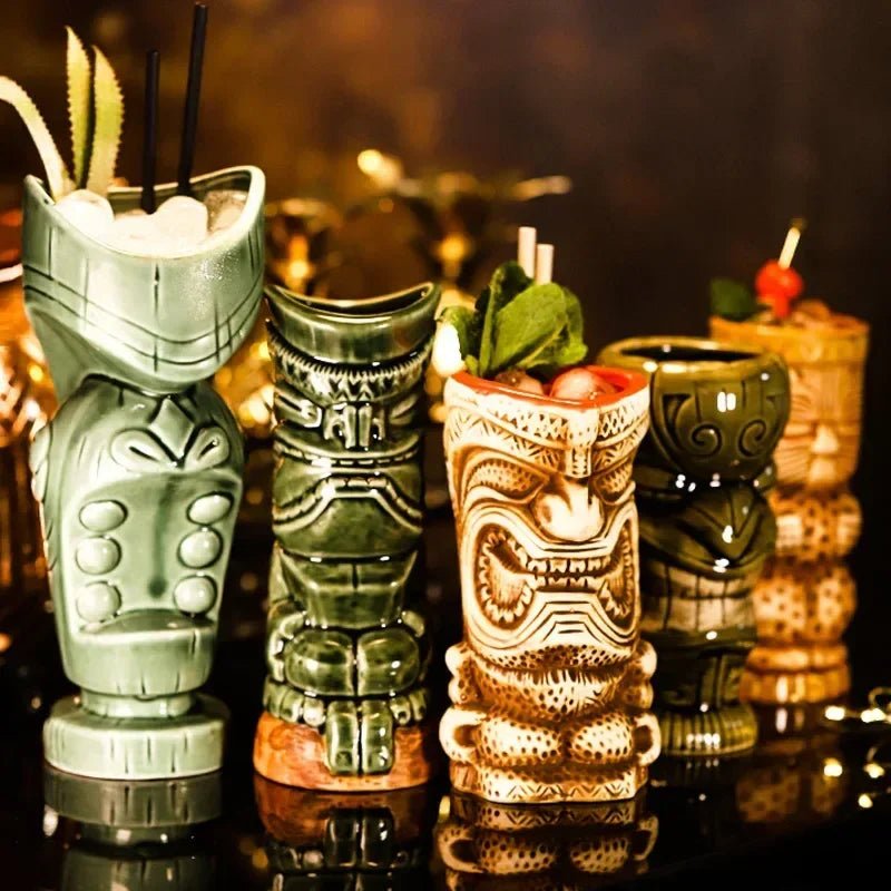 Exotic Tiki Ceramic Cocktail Mug - Julia M LifeStyles