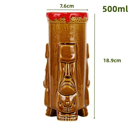 Exotic Tiki Ceramic Cocktail Mug - Julia M LifeStyles