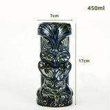 Exotic Tiki Ceramic Cocktail Glass 🍹 - Julia M LifeStyles