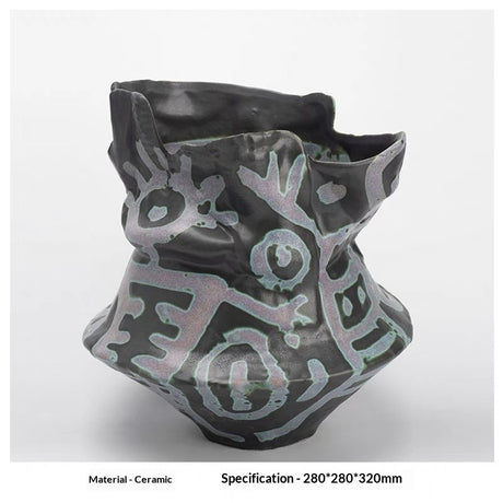 Wabi-sabi-inspired Vintage-style Artistic Ceramic Vase