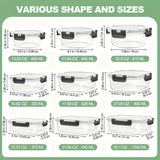 12pcs Glass Food Storage Containers with Leak-Proof Airtight Snap-Lock Lids - Microwave, Oven, Freezer & Dishwasher Safe Square Meal Prep Containers for Lunch, Pantry & Leftovers - Reusable Space-Saving Kitchen Organizers, Ki - Julia M LifeStyles