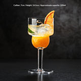 Elegant Glass Stemware for Coffee, Fruit Tea, and Beverages