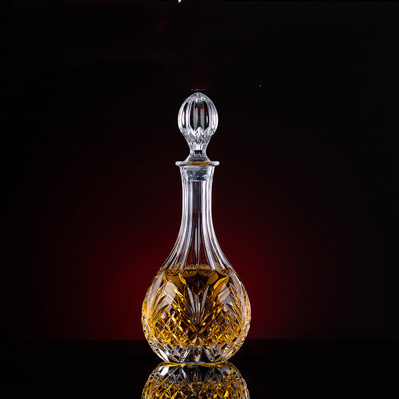 Thickened Whiskey Glass Set – Elegant European Crystal Wine Collection
