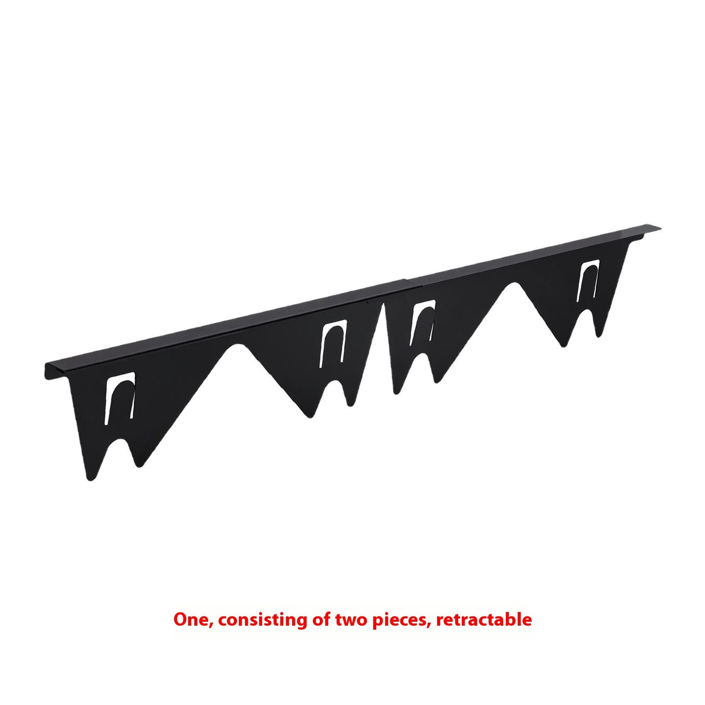 Premium 304 Stainless Steel Retractable Stove Gap Cover – Sleek Black Pair