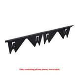 Premium 304 Stainless Steel Retractable Stove Gap Cover – Sleek Black Pair