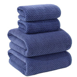4-Piece Coral Fleece Bath Towel Set