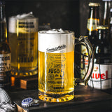 Elegant Heat-Resistant Large Capacity Glass Mug with Handle