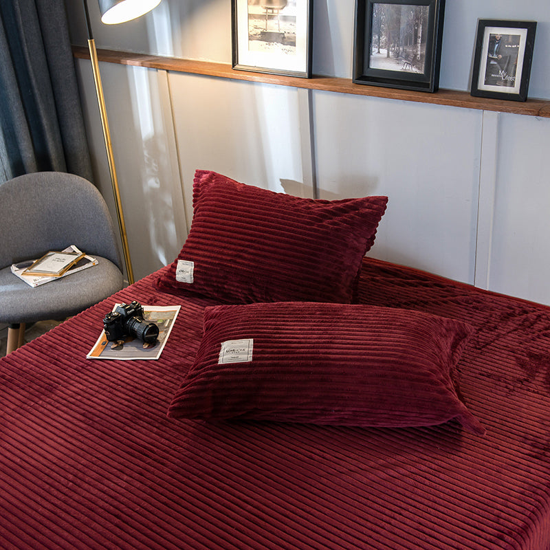 Velvet Elegance Four-Piece Duvet Cover Set