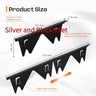 Premium 304 Stainless Steel Retractable Stove Gap Cover – Sleek Black Pair
