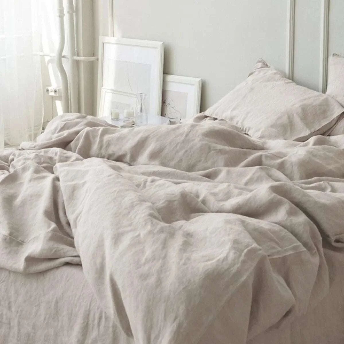 Farmhouse Linen Bedding Set - Julia M LifeStyles