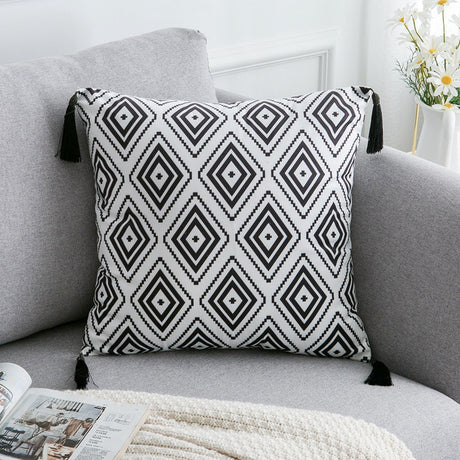 Bohemian Elegance Plush Throw Pillow Cover 30x50cm & 45x45cm