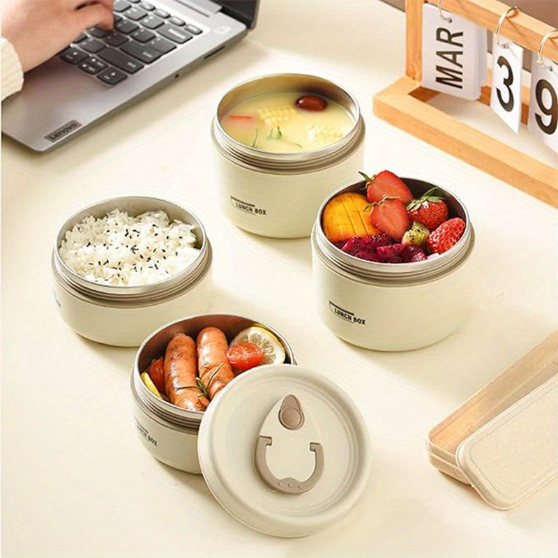 3-in-1 Insulated Stainless Steel Lunch Box - Stackable & Reusable Julia M LifeStyles