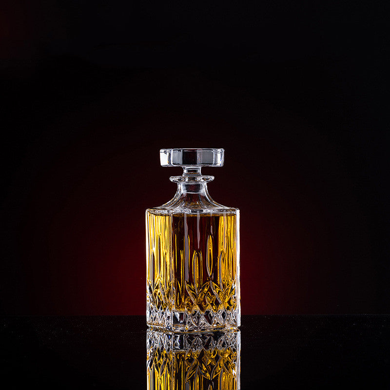 Thickened Whiskey Glass Set – Elegant European Crystal Wine Collection