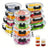 24pcs (12 Containers 12 Lids) Glass Food Storage Containers with Lids, Meal Prep, Pantry Kitchen Lunch Storage Containers, Leak Proof, Sealed Glass Lunch Box for Microwave, Oven, Fridge And Dishwasher Julia M LifeStyles
