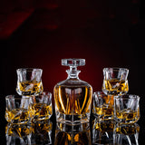 Thickened Whiskey Glass Set – Elegant European Crystal Wine Collection