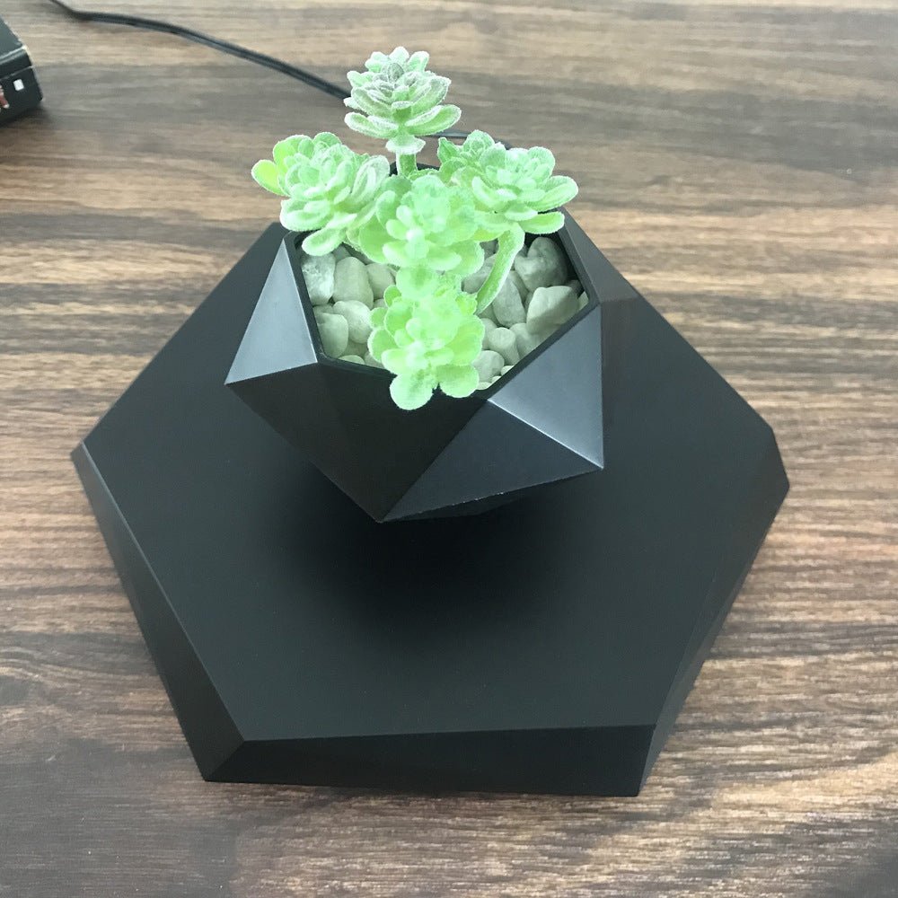 Floating Magnetic Levitating Flower Pot Bonsai Air Plant Pot Planter Potted For Home Office Desk Decor Creative Gift - Julia M LifeStyles