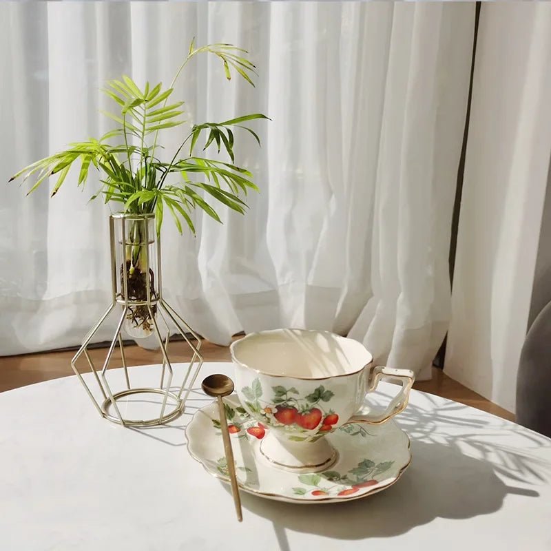 Elegant White & Gold Bone China Teapot and Mug Set for 3 - Julia M LifeStyles