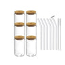 Julia M LifeStyles Glass Bubble Tea Cup Set - 4 Stylish Cups with Lids & Straws - Julia M LifeStyles