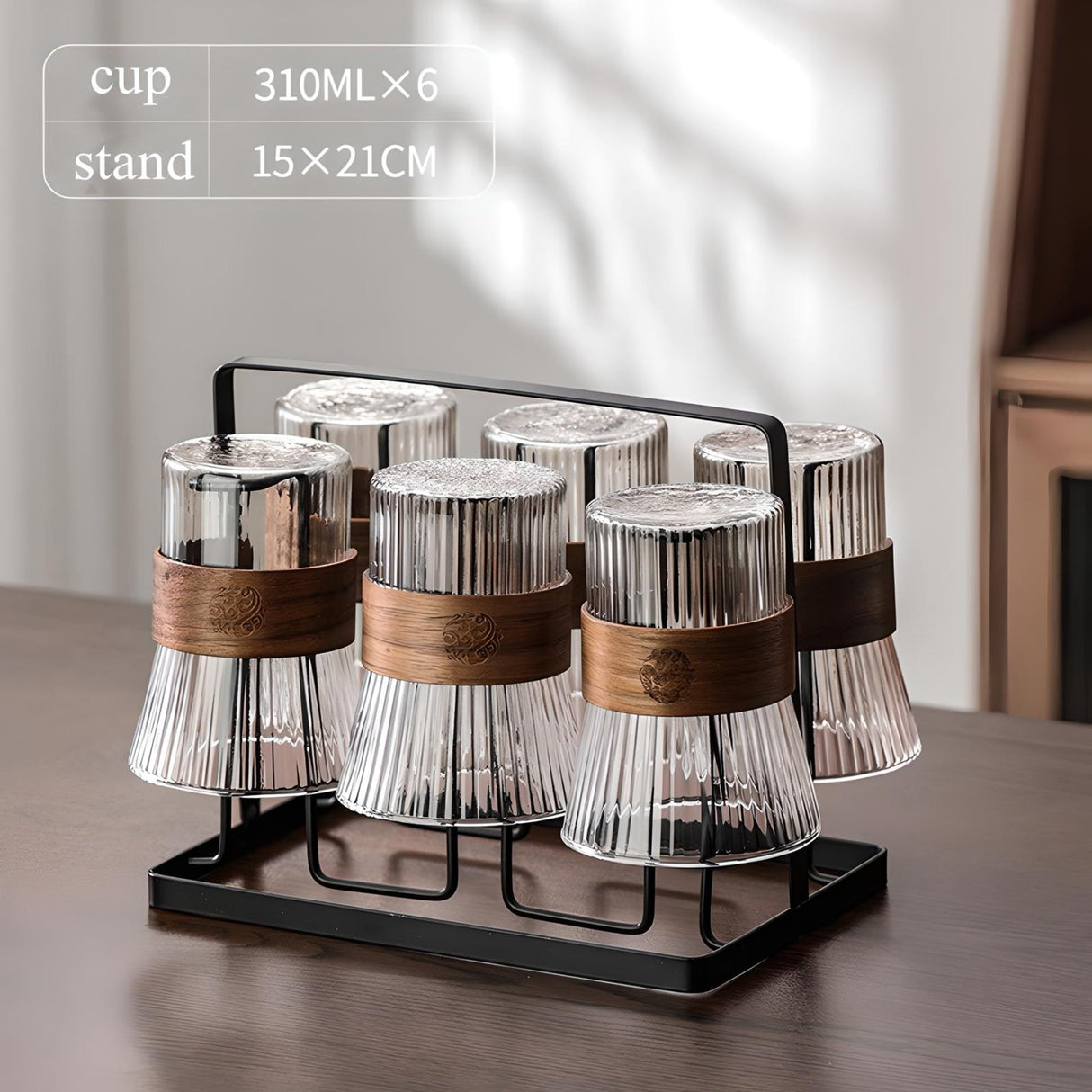 Luxe Multi-Coloured Heat-Resistant Glass Cup Set - Julia M LifeStyles