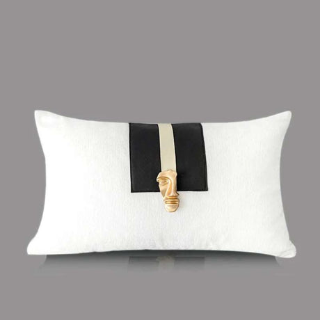 Gold Face Couch Pillow Cover - Julia M LifeStyles