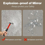 Dimmable Half Moon LED Smart Mirror with Anti-Fog Technology - Julia M LifeStyles