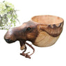 Hand Carved Wooden Mug Animal Wooden Cup Camping Wood Drinking Cup For Hiking Mountaineering Picnic Christmas Birthday New Year - Julia M LifeStyles
